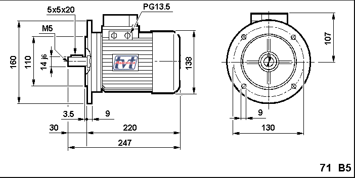 T71B5 Flange