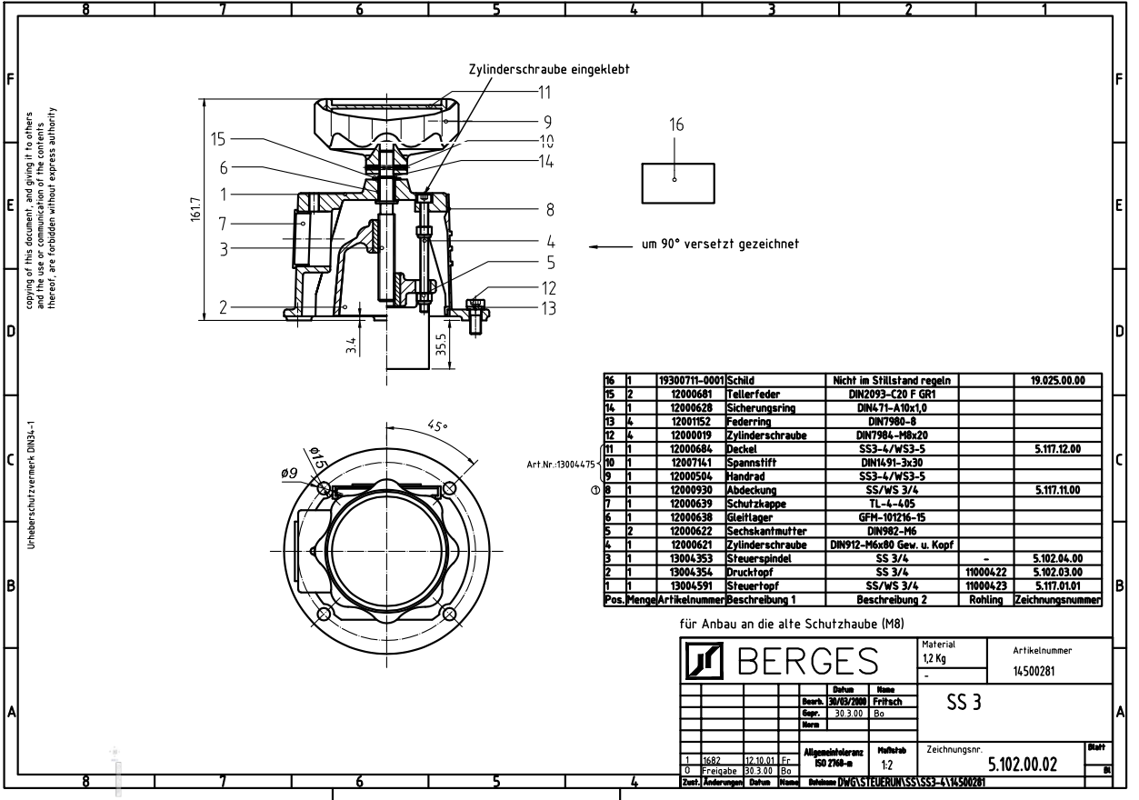 Berges Control CV150-1.125