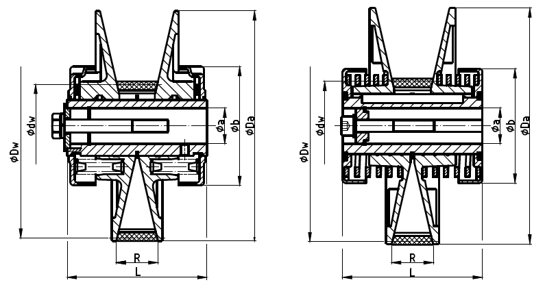 Berges® F211.37sb Spring Tensioning Pulley