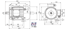 Load image into Gallery viewer, IEC 71 B3 Feet Kit