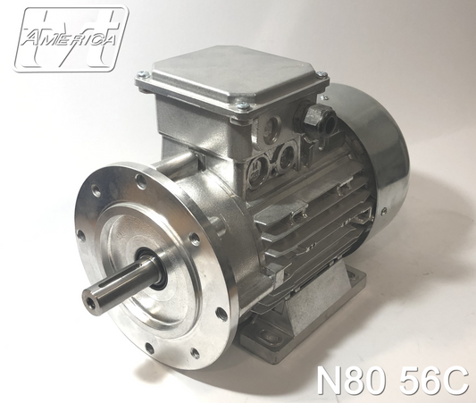 2hp 4pole 3ph NEMA 145TC AC Motors & Brake Motors