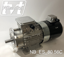 Load image into Gallery viewer, 2hp 4pole 3ph NEMA 56C AC Motors &amp; Brake Motors