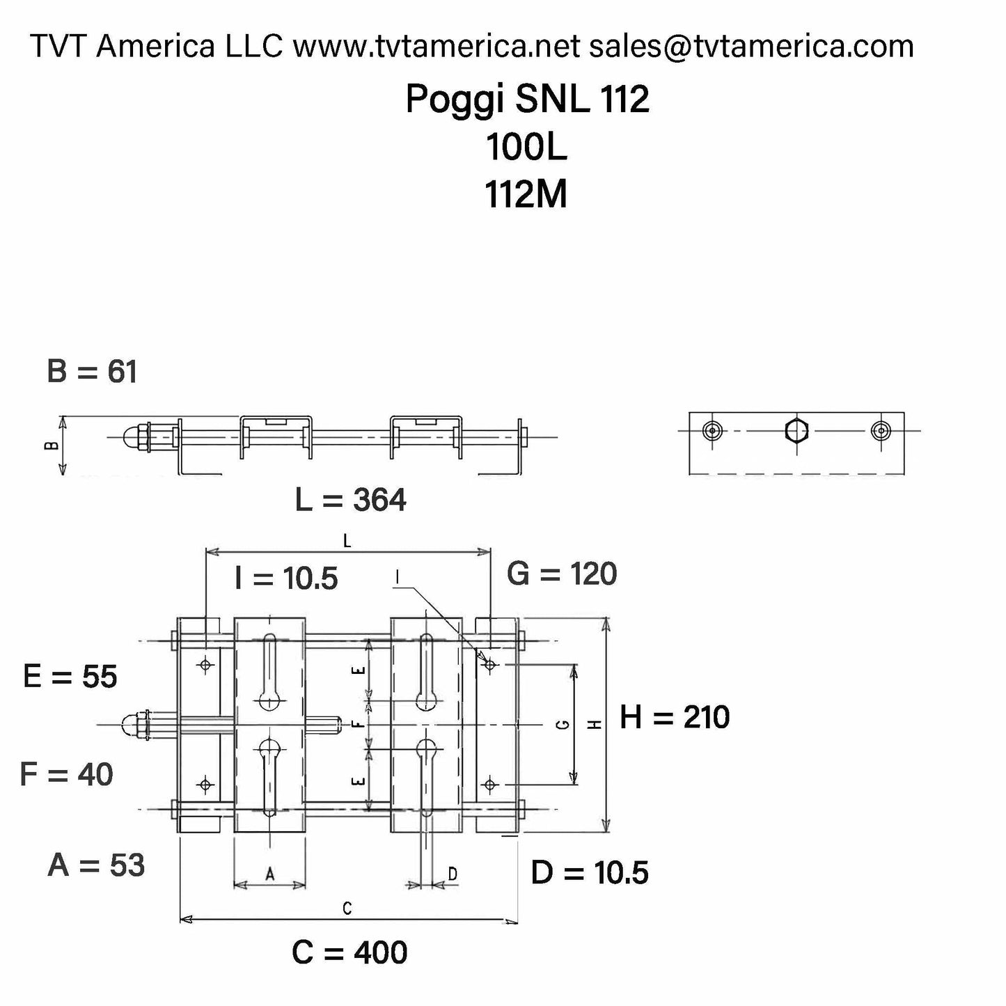 Poggi Metal Baseplate SLN series.