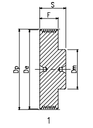 POLY-V belts pulleys for taperbush SYSTEM-P