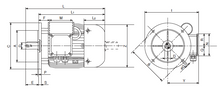 Load image into Gallery viewer, Carpanelli MM90L4 1.5Kw/2.0Hp 110/230V/60Hz 1ph AC Metric Motor or Brake motor