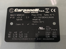 Load image into Gallery viewer, Carpanelli MM63c 0.18Kw/0.25hp 4pole 1ph AC Metric Motor or Brakemotor