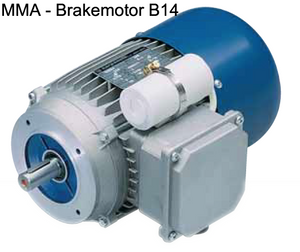 Carpanelli MM80b4 0.75Kw/1 Hp 110/230V/60Hz 1ph AC Metric Motor or Brake motor