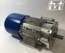 Load image into Gallery viewer, 0.75hp 6pole 3ph NEMA 56C AC, Brake, &amp; Vector Motors