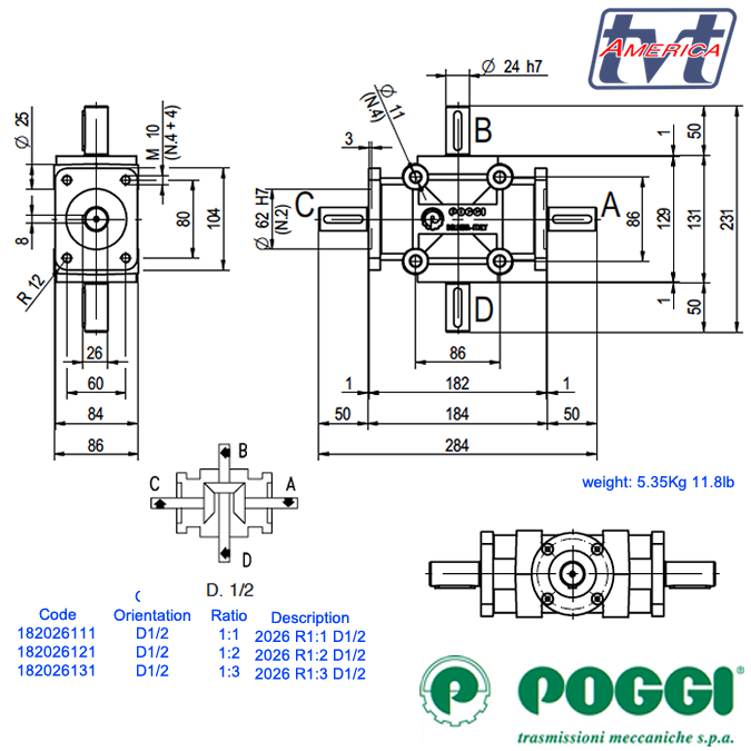 Poggi Bevel Gearbox 2026