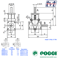 Load image into Gallery viewer, Poggi Bevel Gearbox 4032