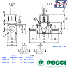 Load image into Gallery viewer, Poggi Bevel Gearbox 4033