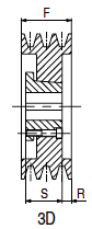 Load image into Gallery viewer, Z, SPZ, and 3V V-belt Pulley Sheaves for System-P Tapered Bushings.