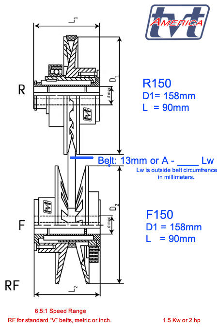 Berges® F150 series Tension Pulley 