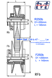 Berges® Control Pulley type R250b