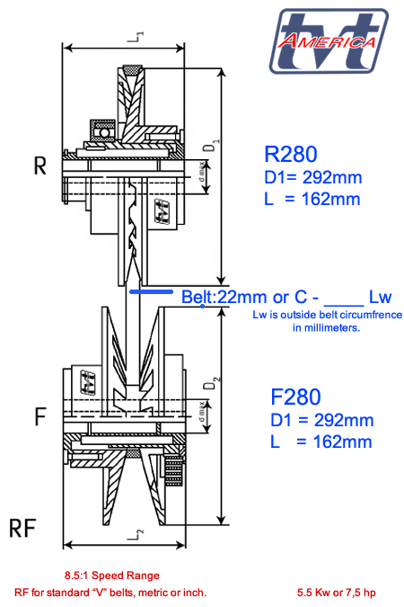 Berges® F280 series Tension Pulley