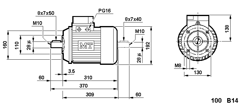 MT® IE3 TN100A/2 NA